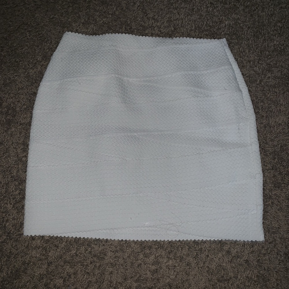 White Bandaged Mini Skirt